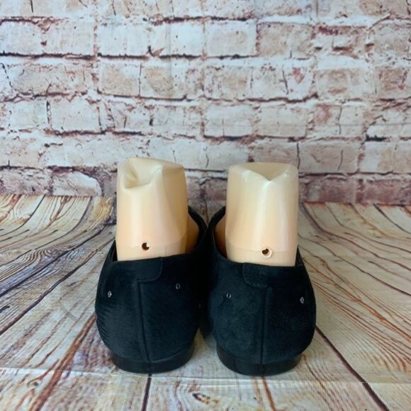 AGL Attilio Giusti Leombruni Black Studded Suede Riveted Flats Sz 7.5 (37.5) - Picture 5 of 9